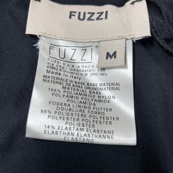 Fuzzi Jean Paul Gaultier NWT Long Sleeve Asymmetrical Maxi Dress Velvet Size M - Picture 7 of 12